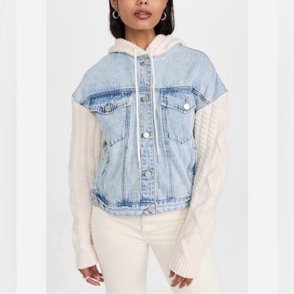 Blank NYC Light Blue Denim Jacket brand new Size M - Picture 5 of 7